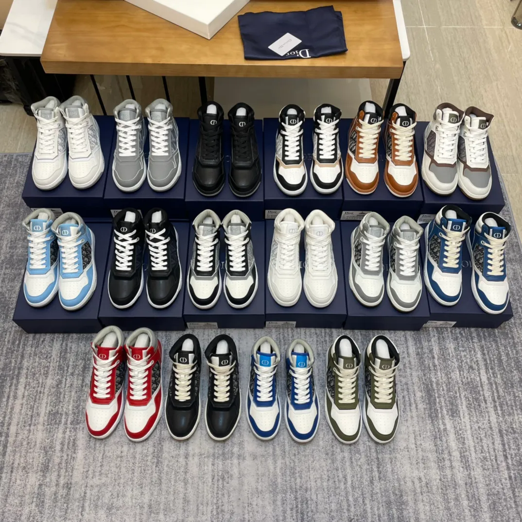 Men's shoes: 💰P460¥ Product trademark: Dior* "Dior*" high-top casual shoes Regular size: 38-44 (can be customized to 45.46) Product materials: Upper imported cowhide stitched with original fabric, breathable lining, original outsole. Number: 1006